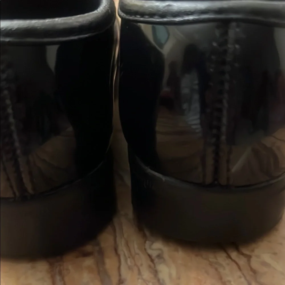 Black Leather Oxford Dress Shoes with Rounded Toe #201